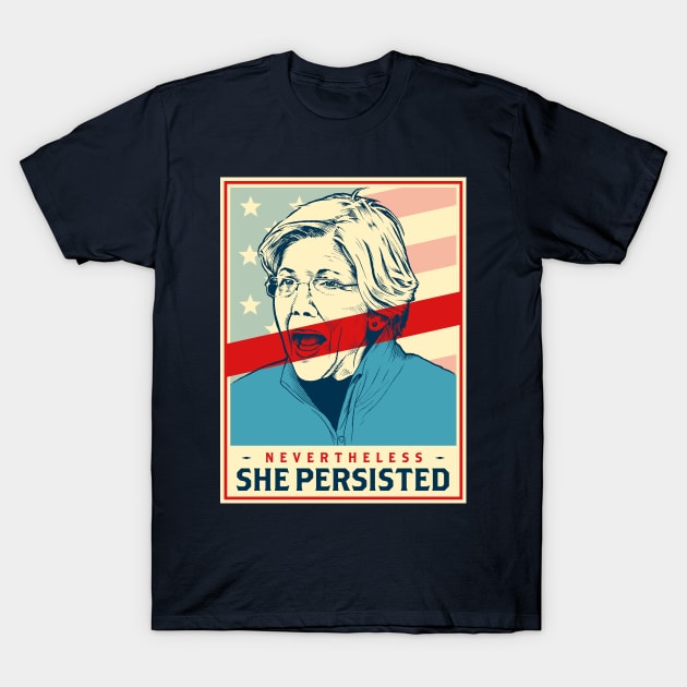 Nevertheless She Persisted T-Shirt by Black Otter